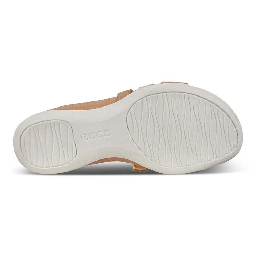 Womens Slides - ECCO Flash Sandals - Khaki - 9421WPSXH
